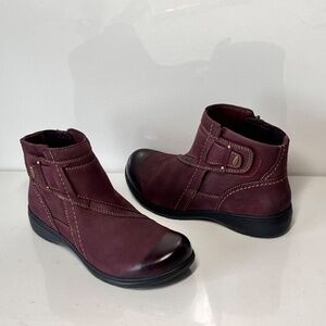 Clarks Carleigh Style Leather Ankle Boots